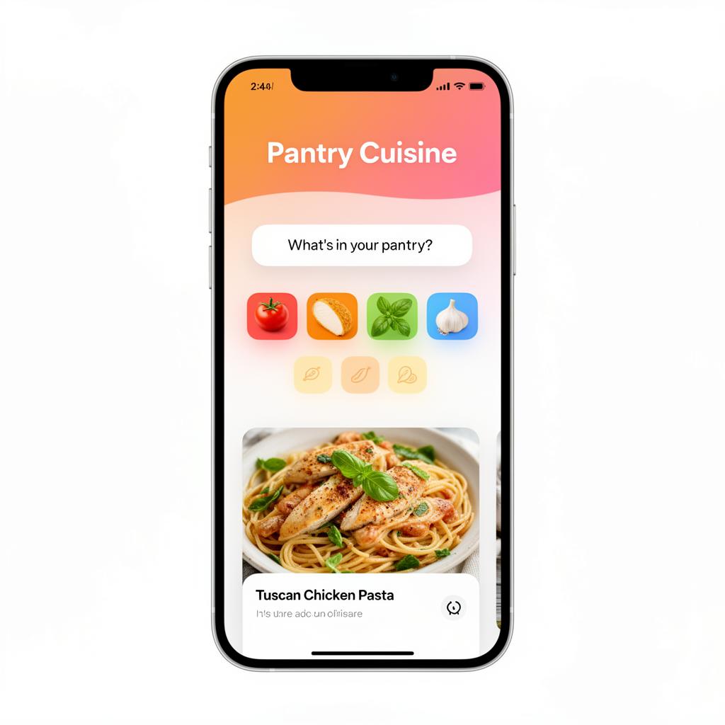 PantryCuisine home screen