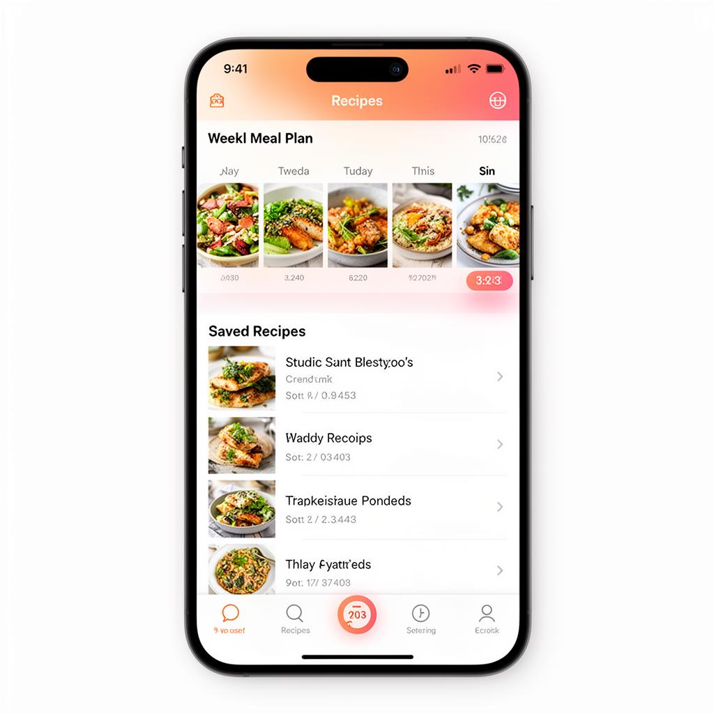 Saved & meal plan